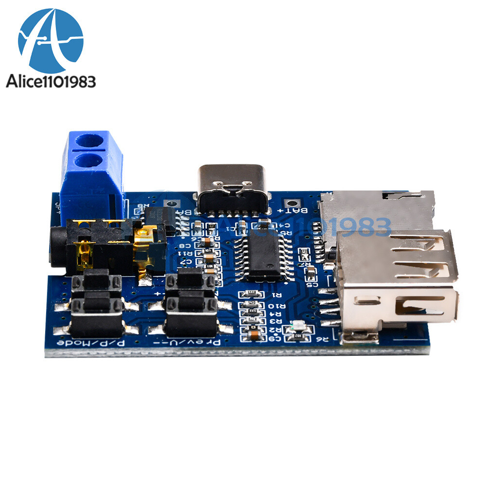 TF Card U-disk MP3 Format Decoder Board Amplifier Decoding Audio Player