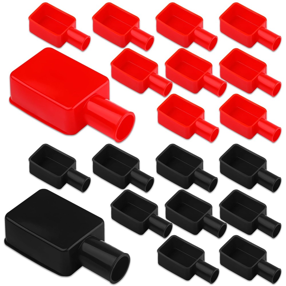 20 PCS Battery Terminal Covers Cap, Positive Negative Insulating Protector,...