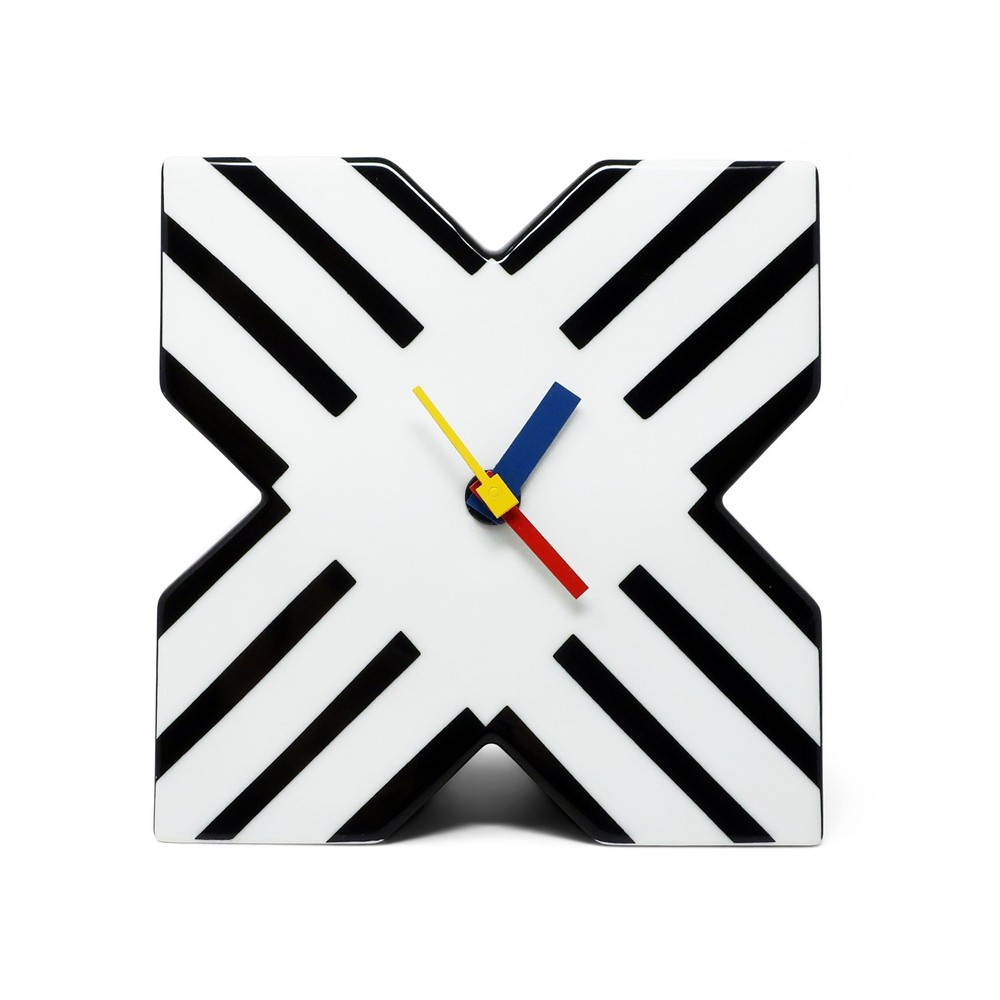Postmodern Procelain Clock by Marcello Morandini for Rosenthal Studio Line