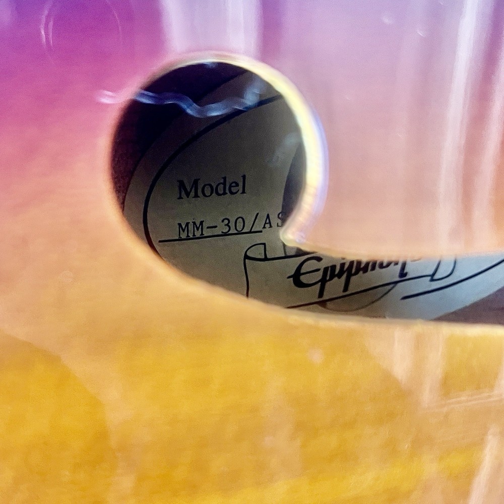 Epiphone Mandolin MM-30 / AS with Lined TKL Case Great Condition 2000s *read*