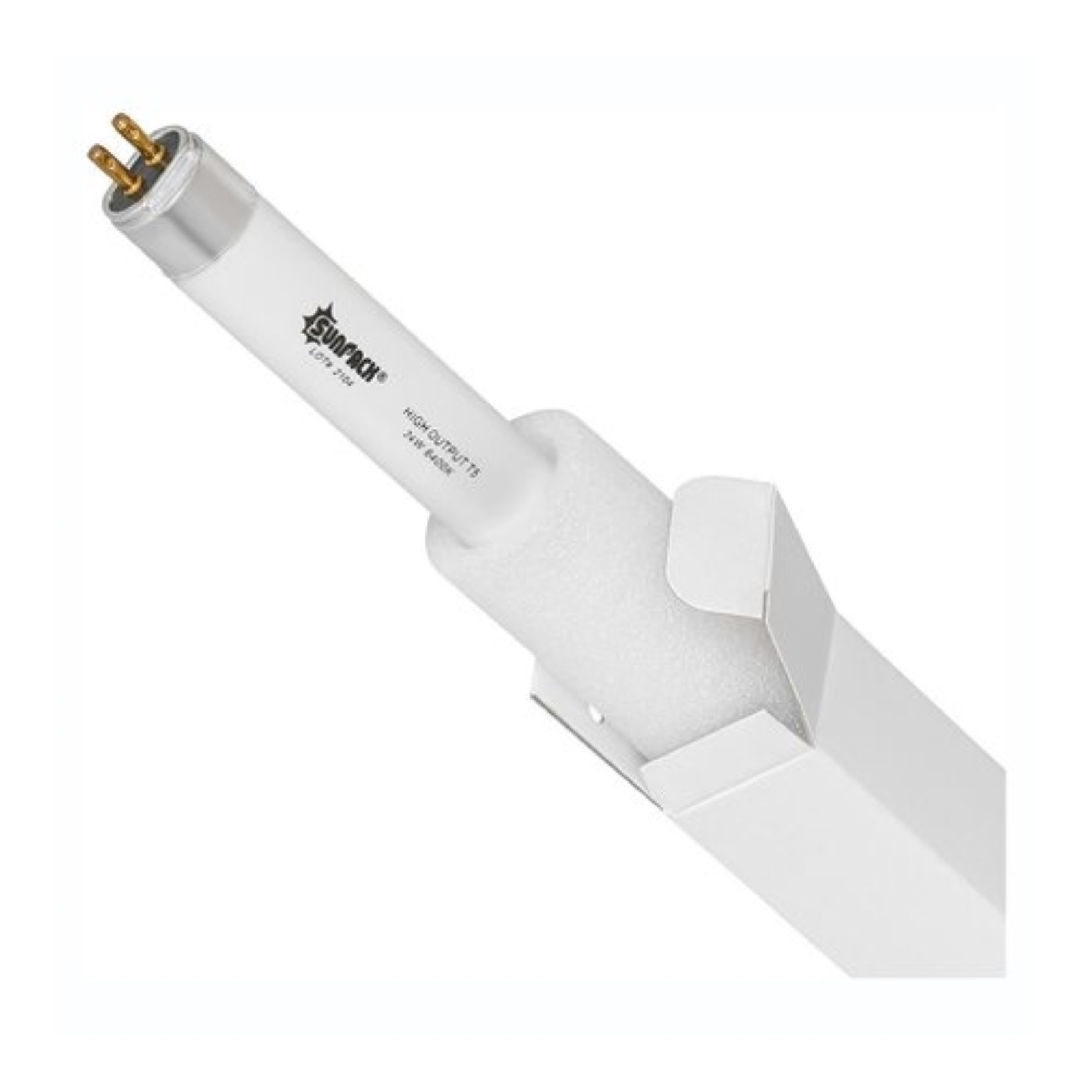 SUNPACK High Output T5HO 6400K Strip Grow Light Bulb, White, 48"