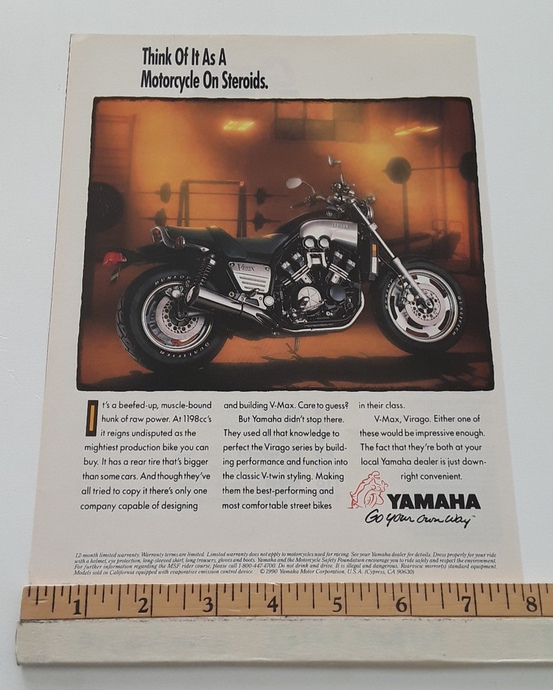 YAMAHA V MAX ORIGINAL 1990 AD