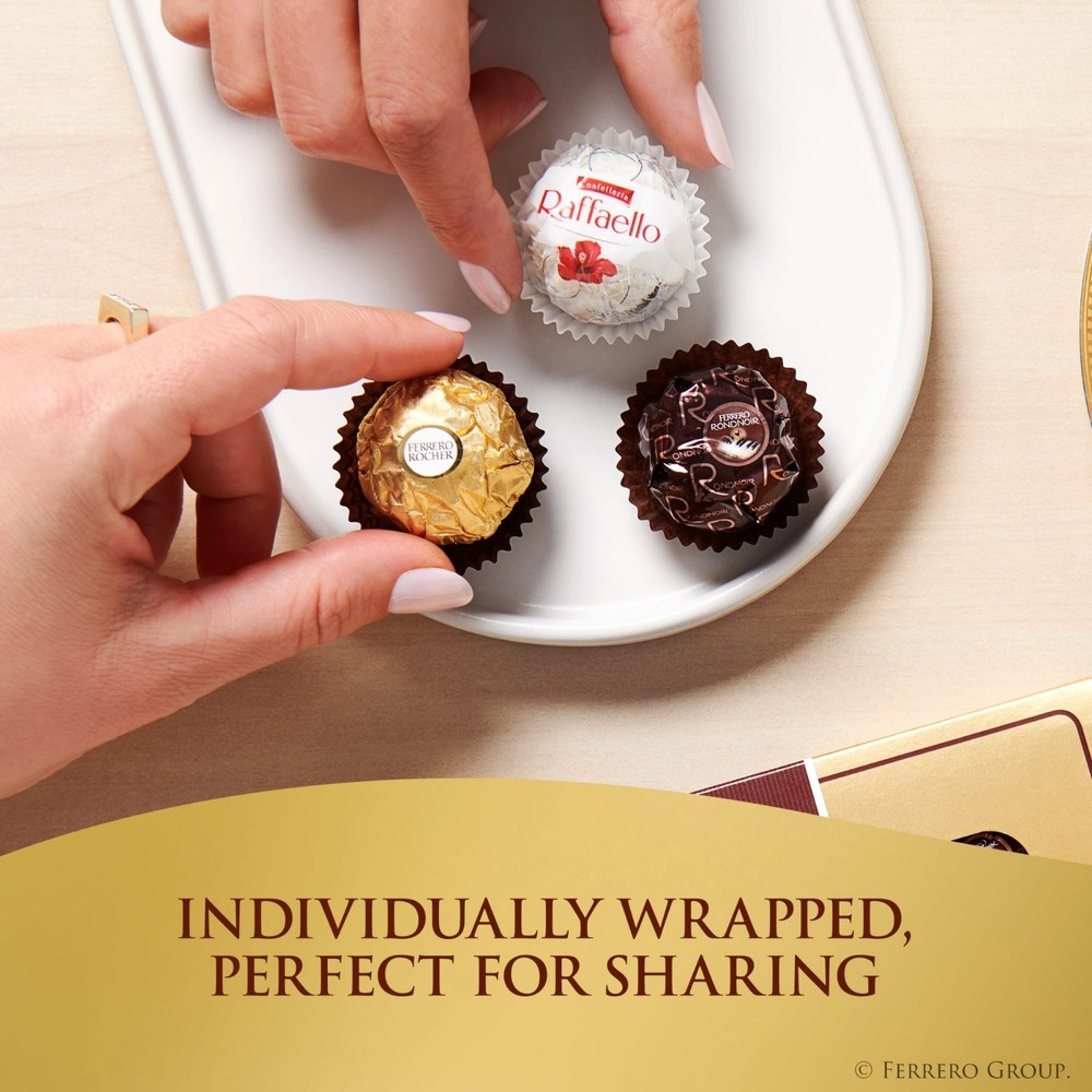 Ferrero Collection 24 Count Assorted Chocolates Gift Box Rocher Raffaello