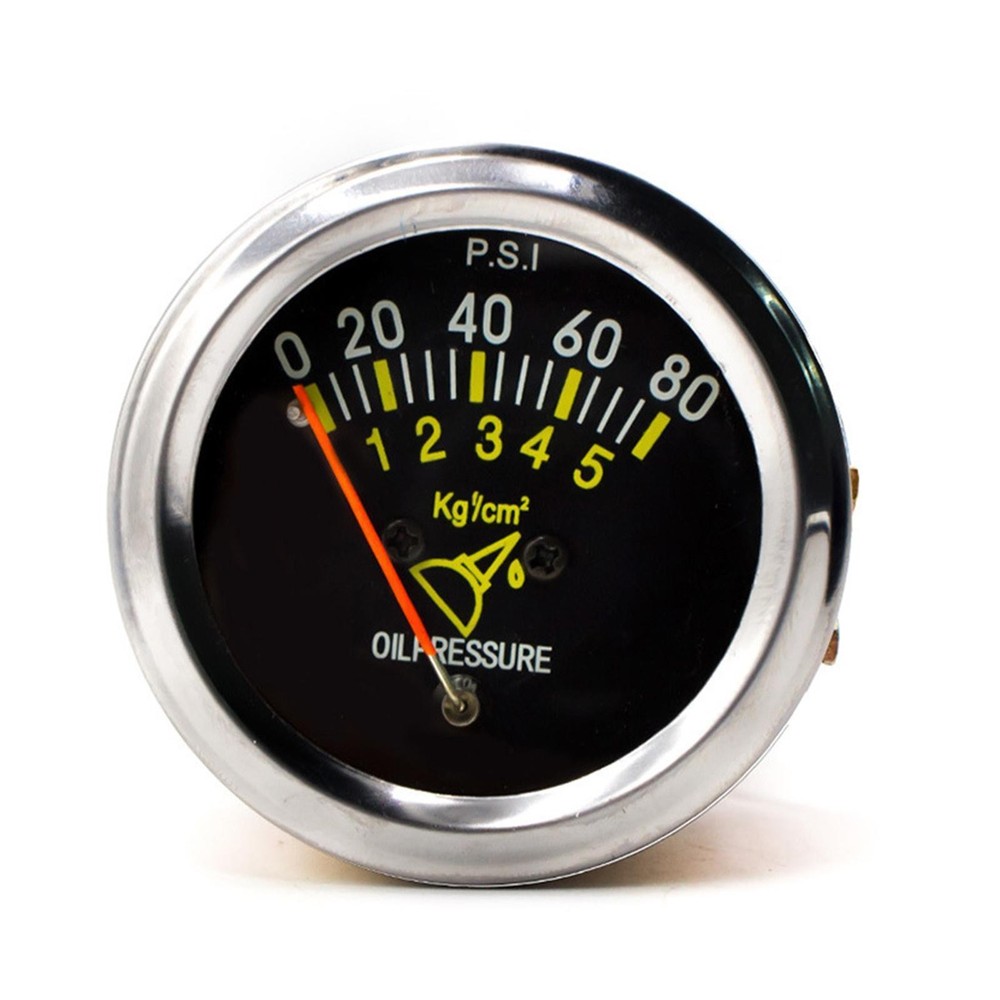 Generic Oil Pressure Gauge 0-80 PSI Engine Testing Tools Replacement Easy to