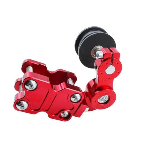 Universal Motorcycle CNC Chain Adjuster Tensioner Modified Accessories Red