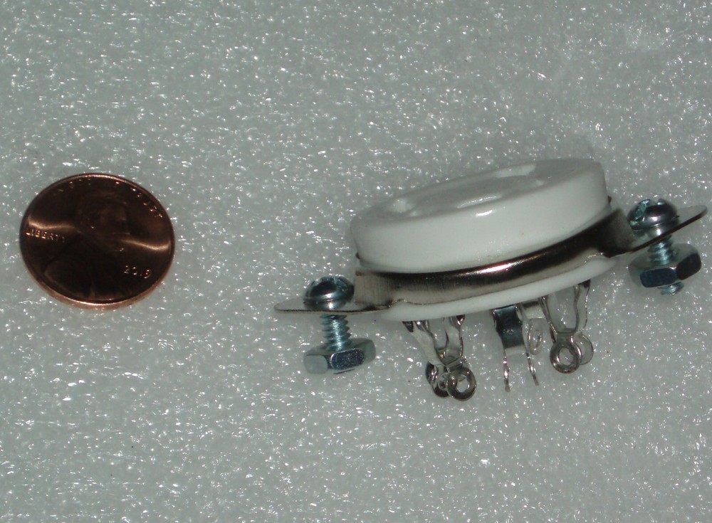 5 PIN PRONGS ceramic socket TOP mounted