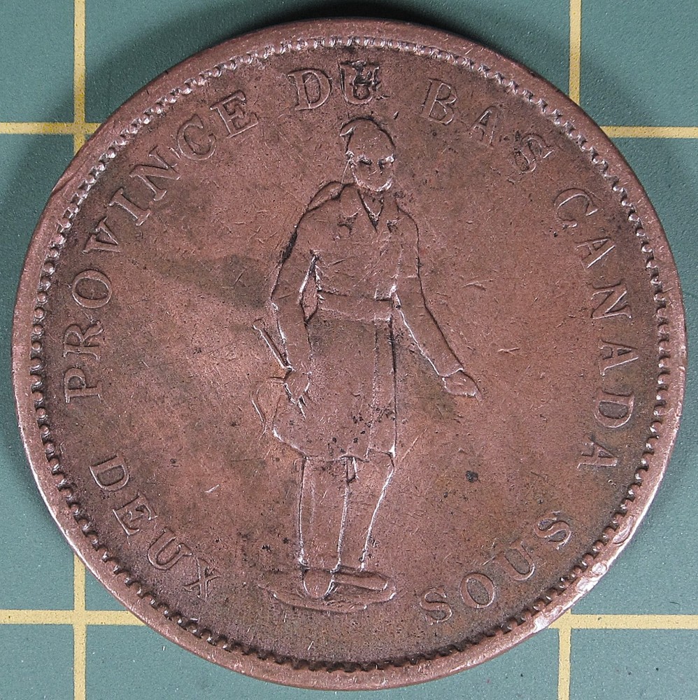 1837 Lower Canada one penny LC-9B2