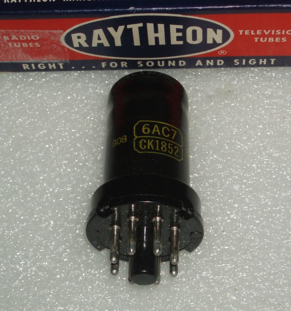 electron tube 6AC7 by RAYTHEON NOS VT-112 or 1852 or CK1852