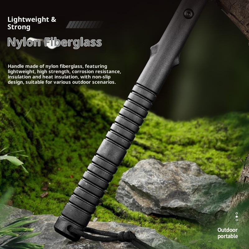 Camping Axe, Survival Throwing Hatchet with Sheath, Tactical Tomahawk with Spike