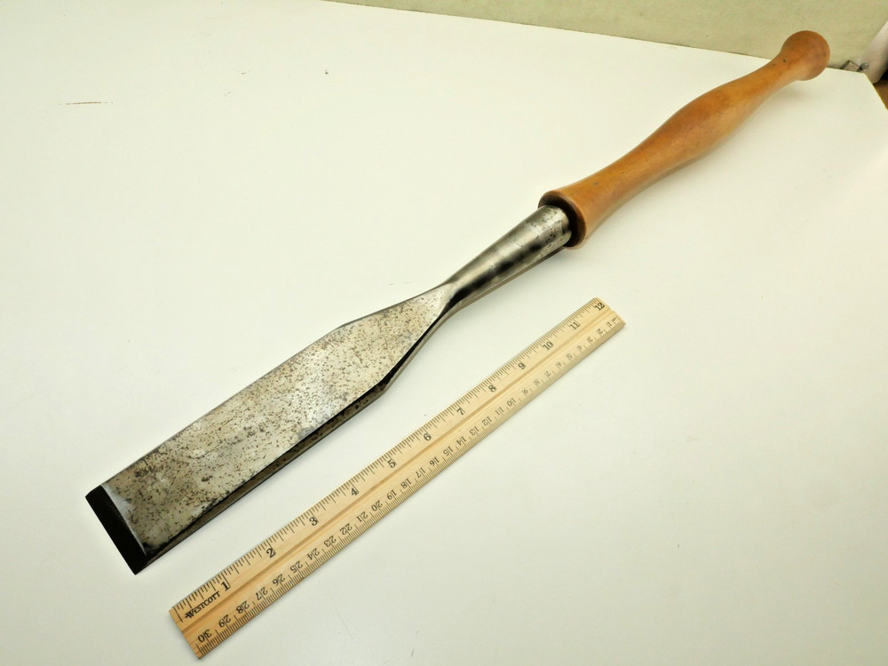 Old tools Large Vintage 2" timber framing slick chisel