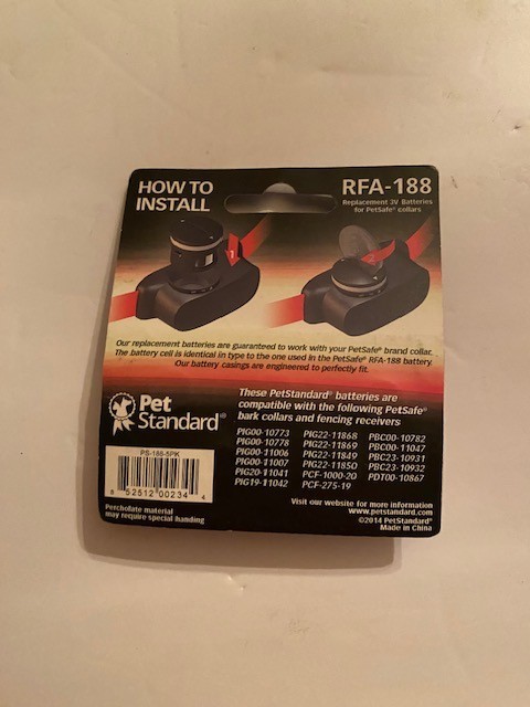 PetSafe Compatible RFA-188 Replacement Batteries (5-Pack)