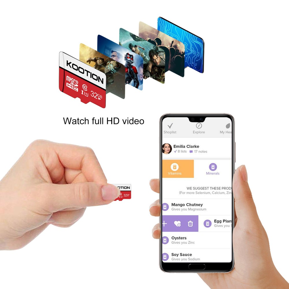 2Pack 32GB Micro SD Memory Card Storage Card TF Card SDHC Class 10 Flash Storage