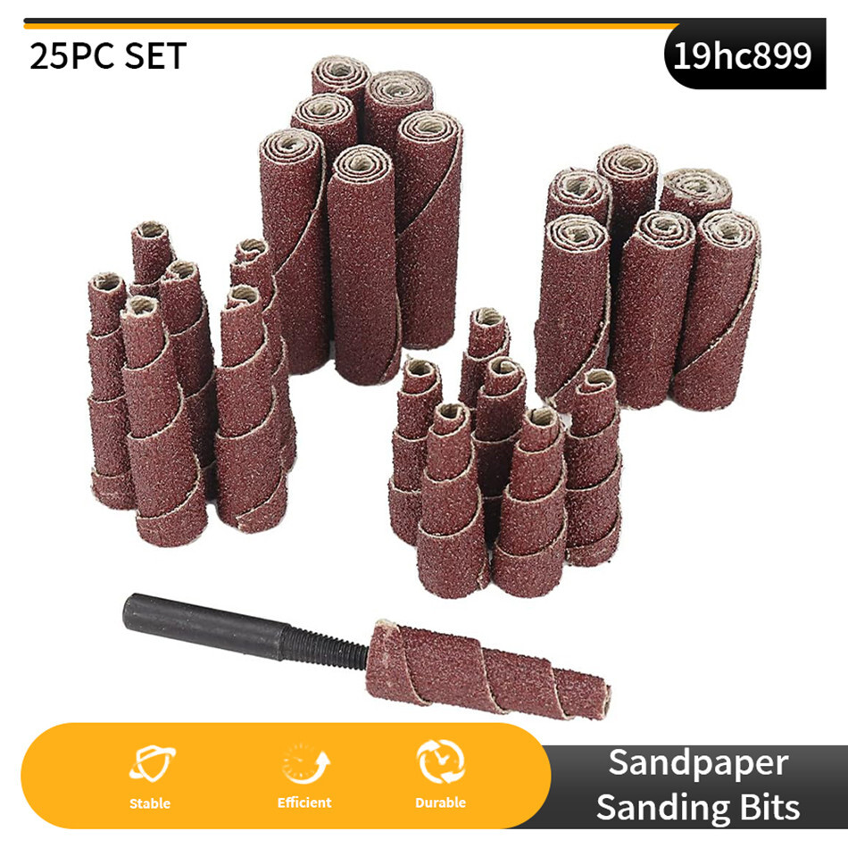 ENGINE PORTING 25 PC MINI CONE SANDER KIT SANDING ABRASIVE WHEEL TOOL PORT