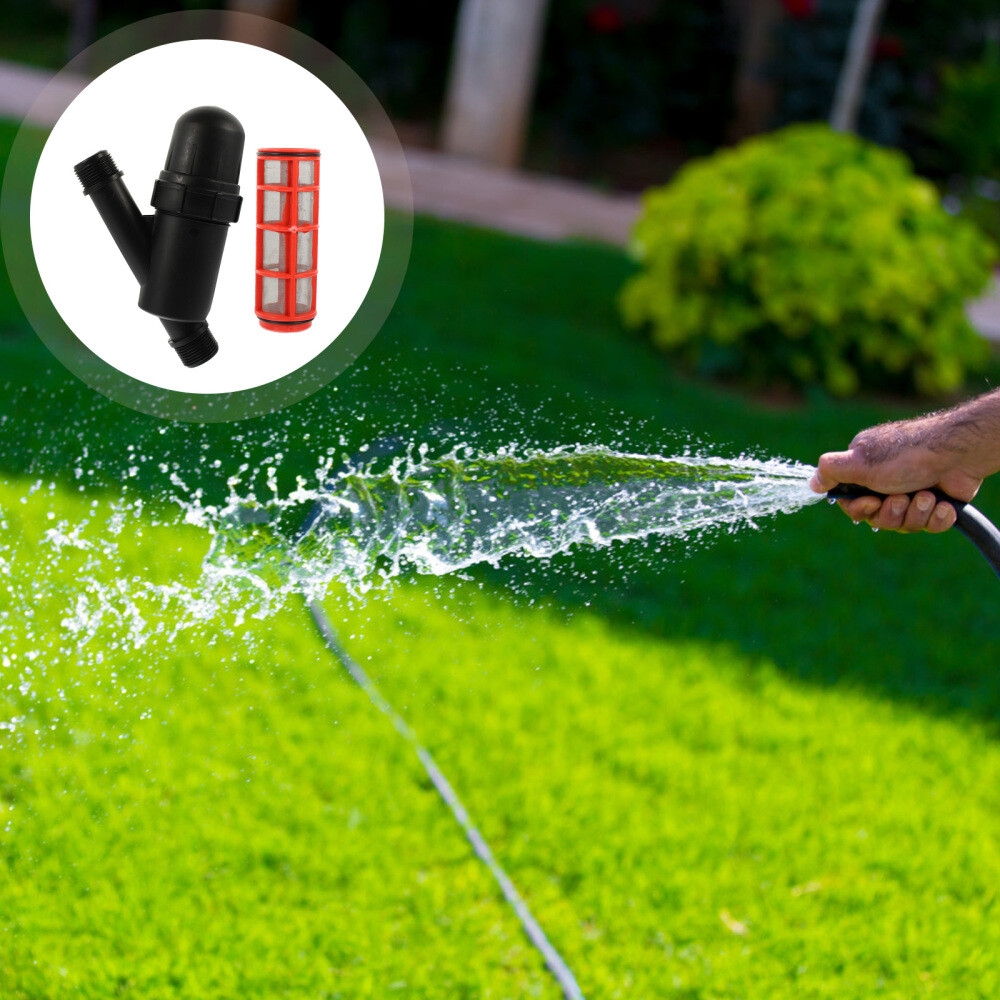 3/4 Drip Irrigation Pressure Regulator Filter Sprayer Mesh Filter Kits New