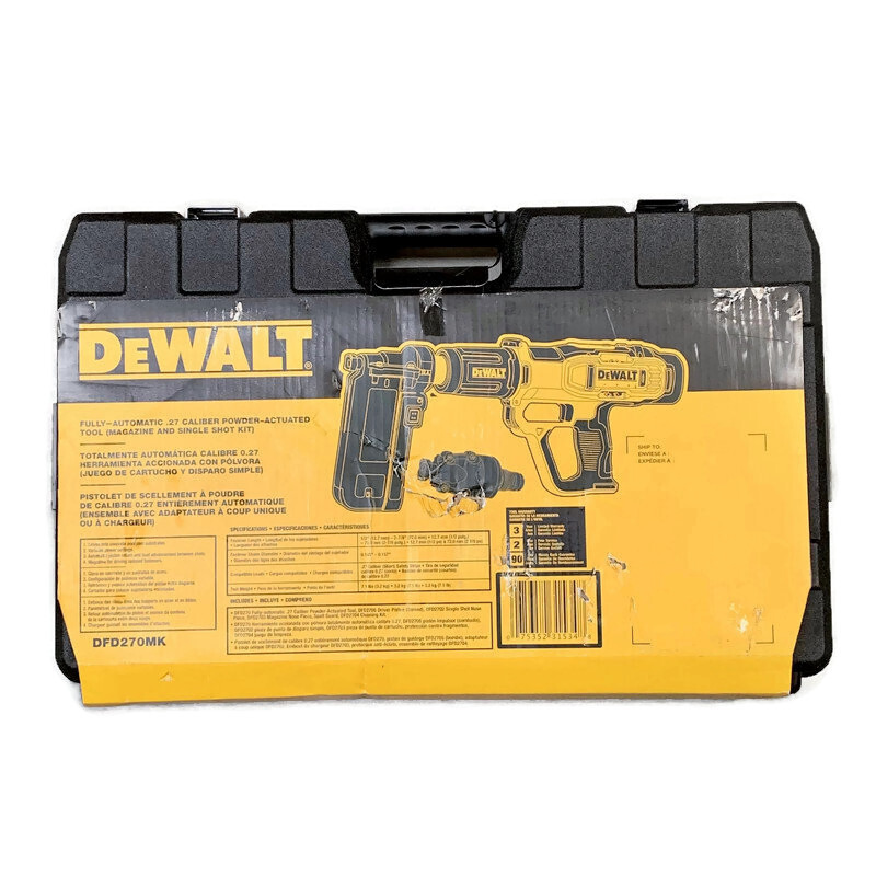 DEWALT DFD270MK Fully-Automatic .27 Caliber Single Shot Powder-Actuated Tool