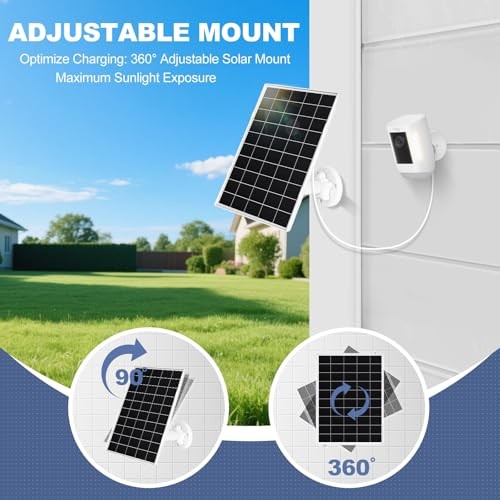 [8W Ultra-Output] 1 Pack Solar Panel for Ring Camera Battery Models - 33%