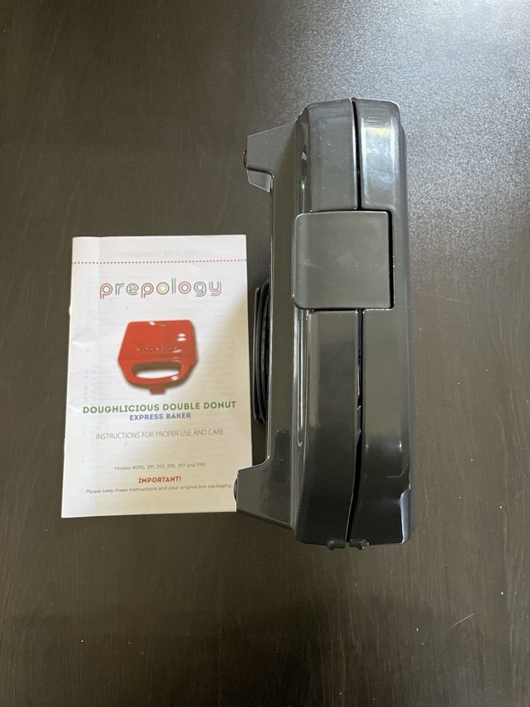 Prepology Doughlicious Double Donut Express Maker- Compact Donut Maker