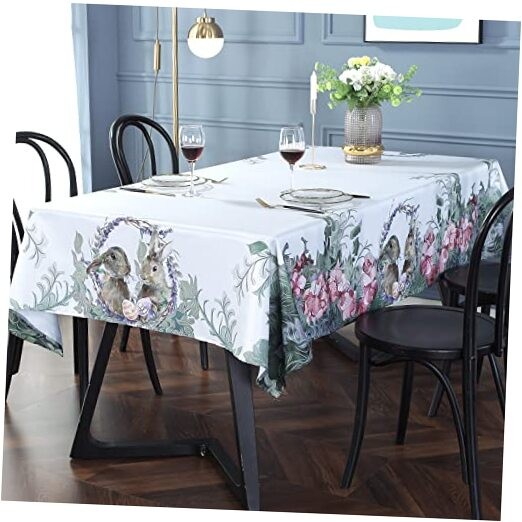 SASTYBALE Mantel rectangular de Pascua de 60 x 120" x 60" (Rectangular) Oscuro