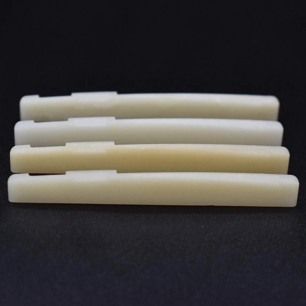 Unbleached Bone Acoustic Guitar Bridge Saddle – 4-Pack