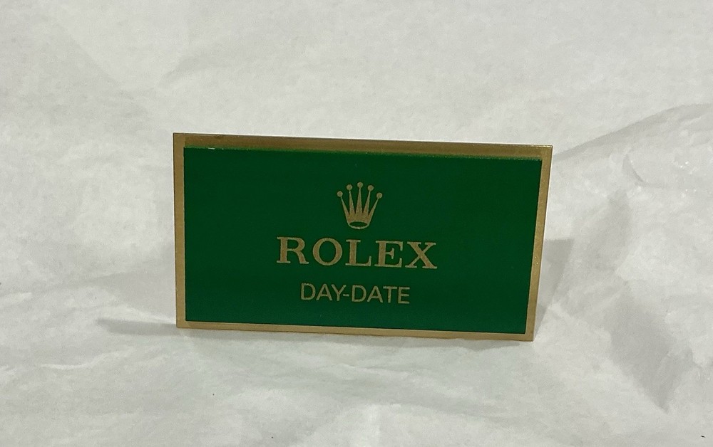 Authentic Rolex DAY DATE Display Plaque OEM Excellent Condition