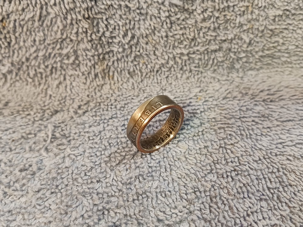 1987 Washington Quarters, coin ring, size 6-1/2
