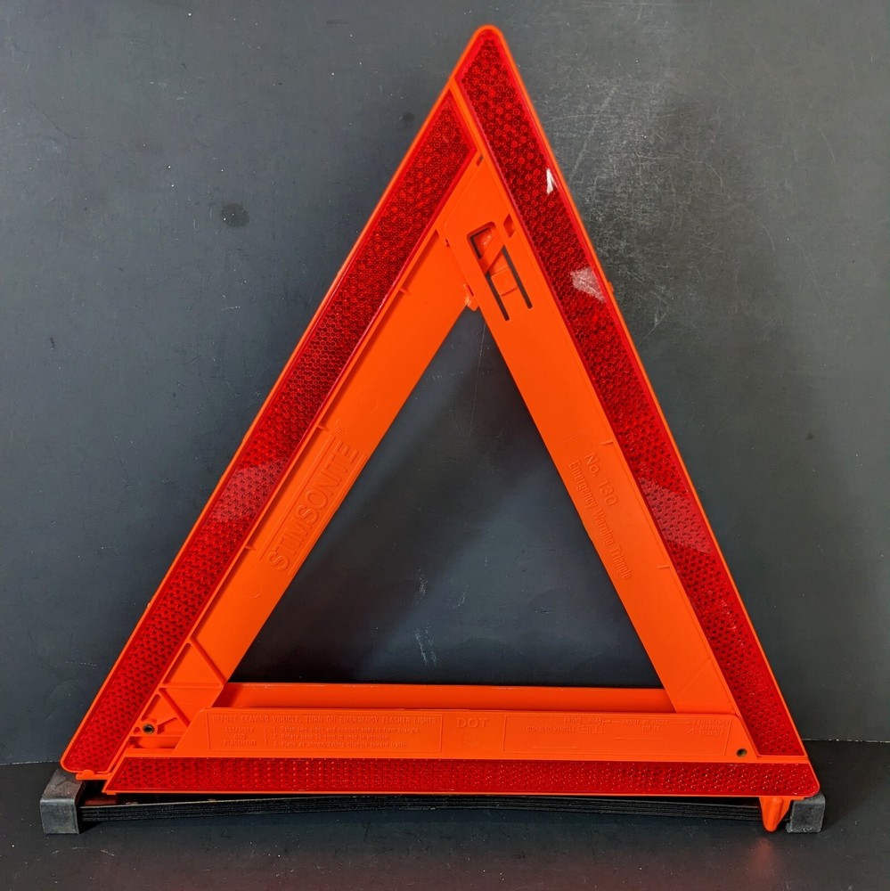 Triangle Emergency Reflective Sign 3 Pack Safety Warning Triangle Roadside