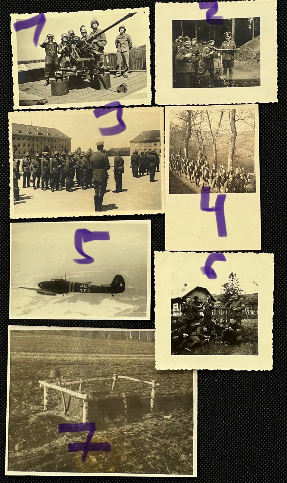 7X German ww2 Flak Kaserne Soldaten Luftwaffe Grab Poland Polen  Photo album