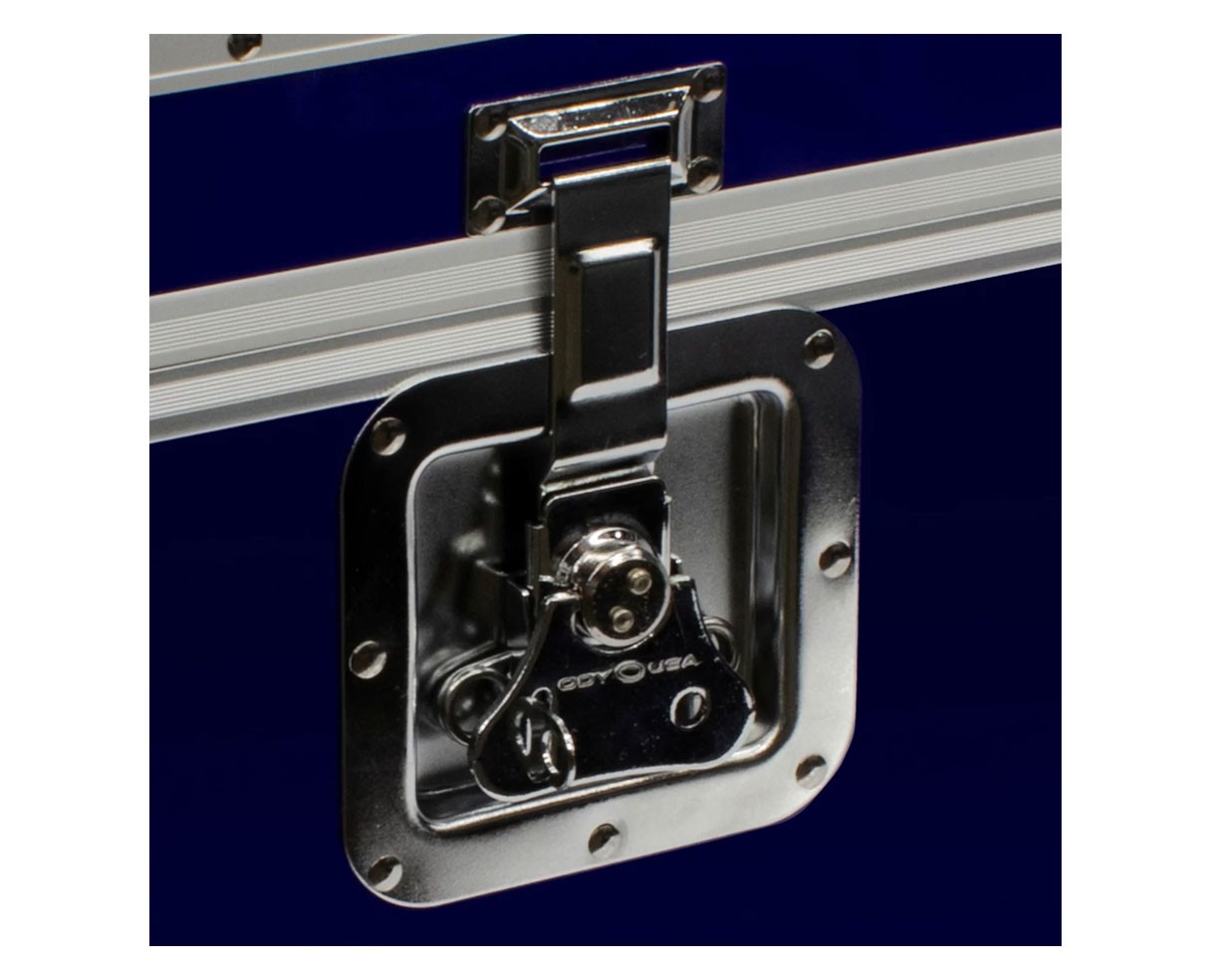 Odyssey KLP2BLU KROM Stackable Record Case for 70 12" Vinyl Records & LPs (Blue)