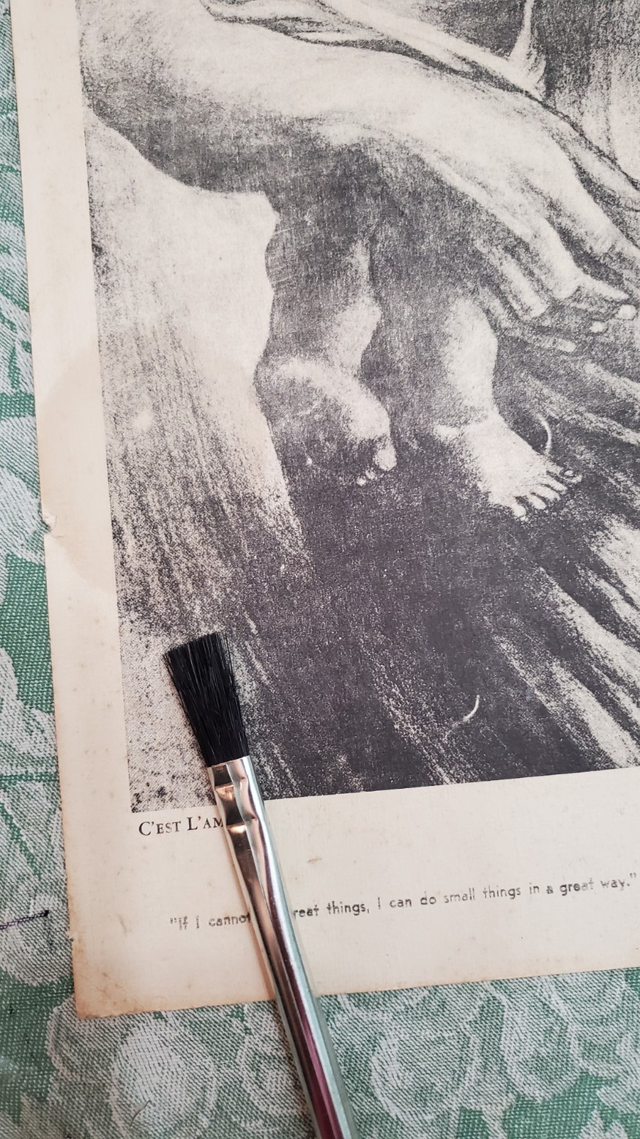 VTG Charles Wilbert White Lithograph Ye Shall Inherit The Earth " 1953 Signed