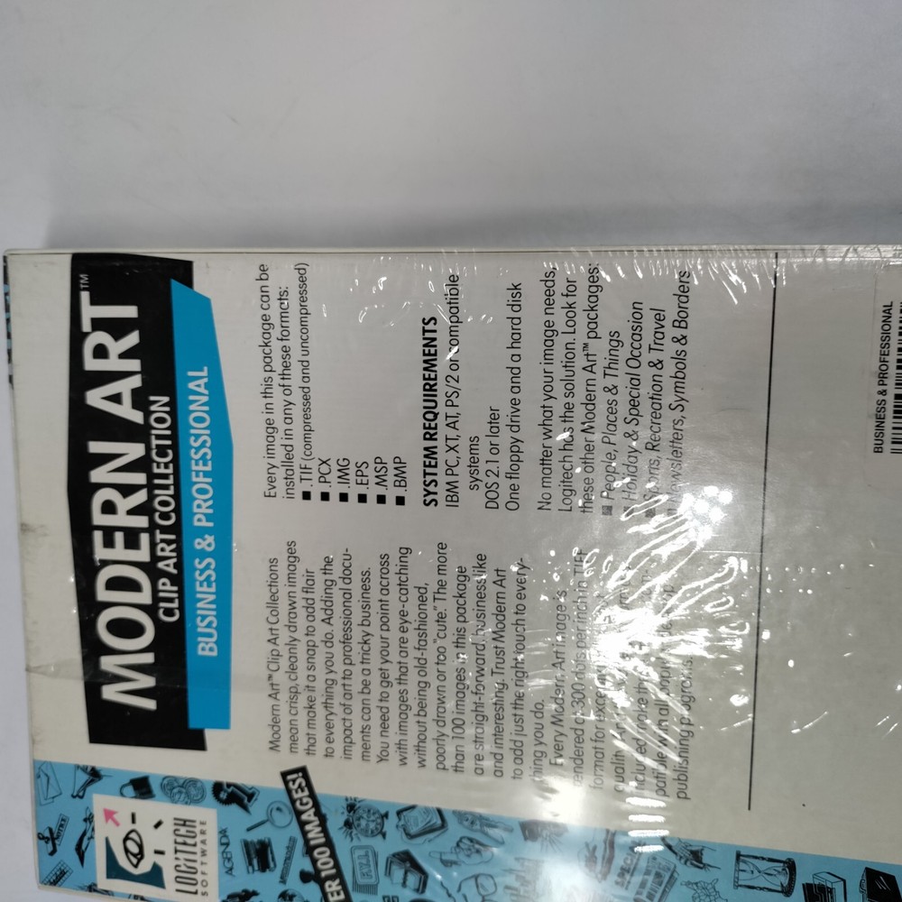 Modern Art Clip Art Collection Logitech Software Sealed NEW