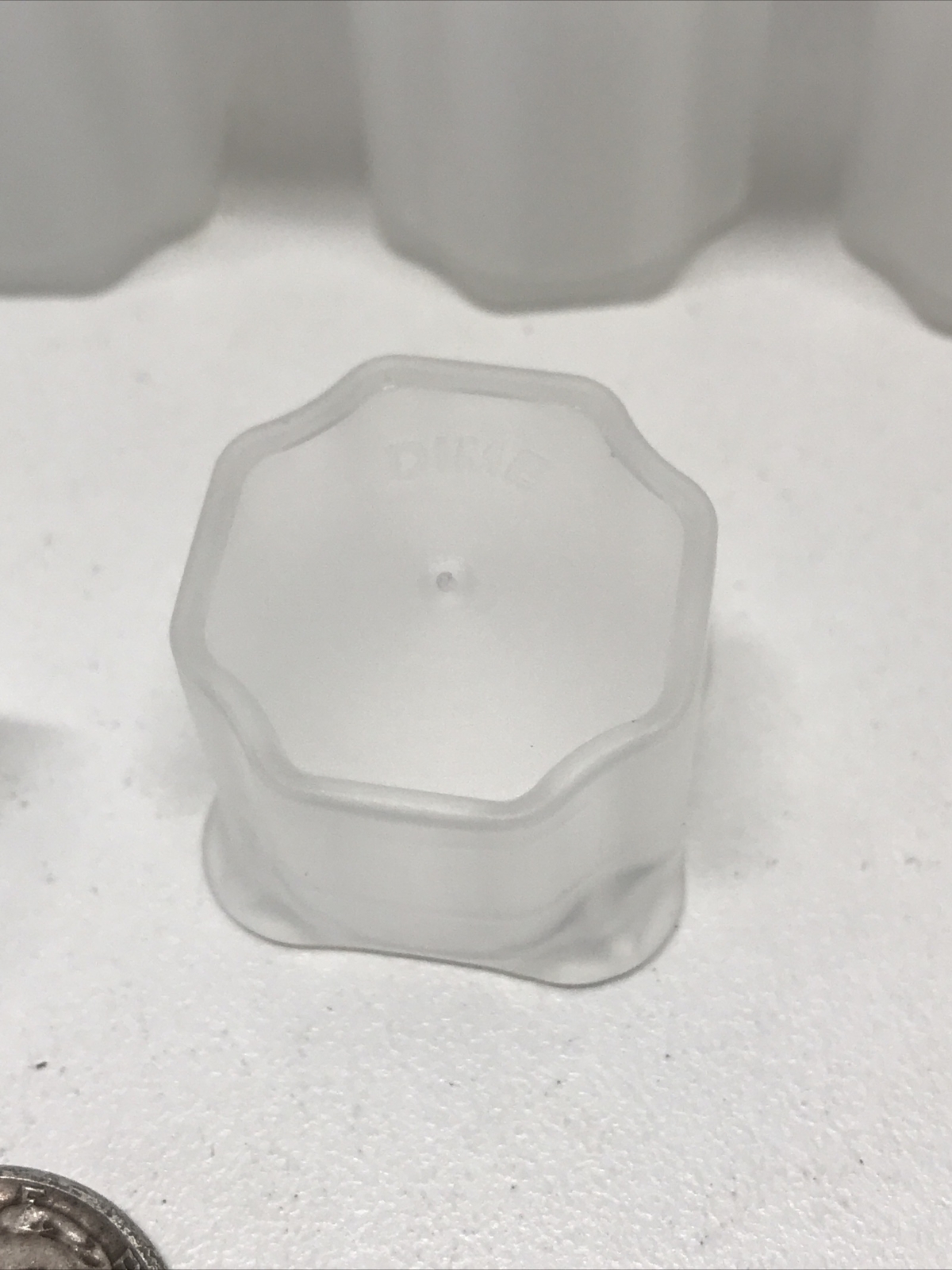 Qty- 10 Dime Square Coin Tubes by Guardhouse, 17.9mm Each Hold 50 Coins