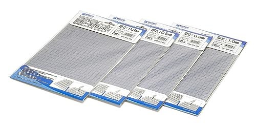 Wave Plastic Plate Hobby Material, Gray (OM-409)