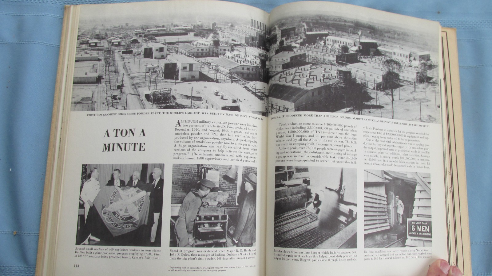 1952 Dupont Autobiography Of American Enterprise Du Pont Powder Company-Photos