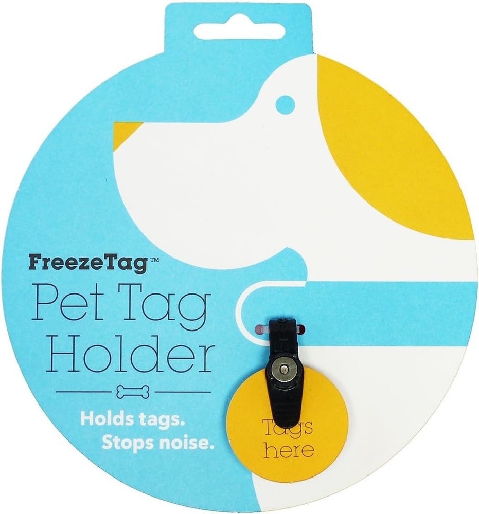 Universal Dog Tag Silencer & Connector in Graphite - Silent Playtime Solution