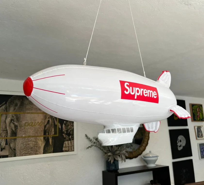 New Supreme FW17 Inflatable Blimp Red White Big Box Logo Display Collectible