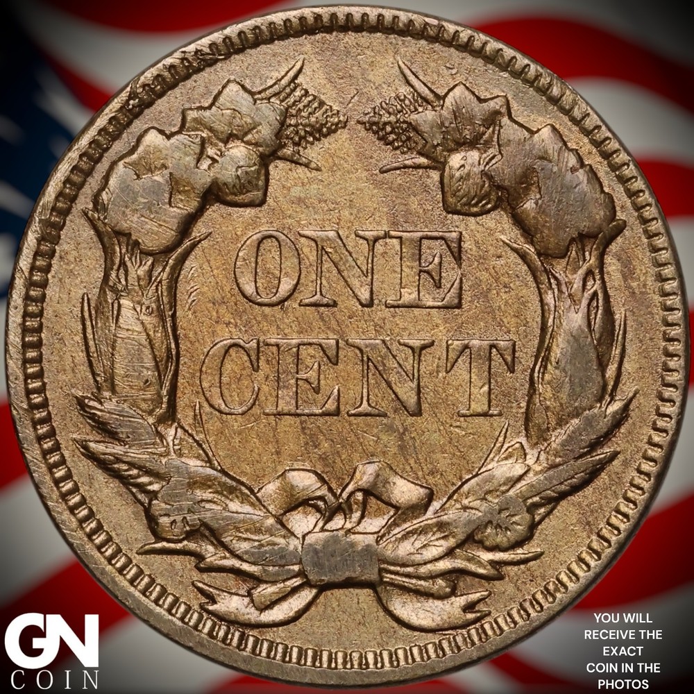 1857 Flying Eagle Cent Penny A8568