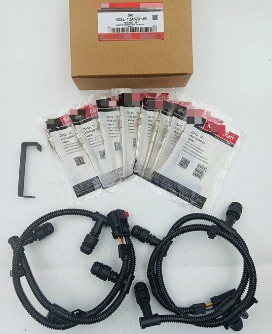 Motorcraft ZD13 Glow Plug & Harness Kit For 2004-2010 Ford Powerstroke F250 6.0L