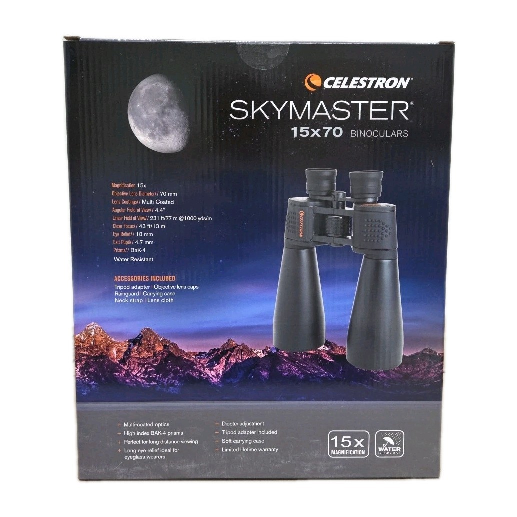 Celestron SkyMaster 15x70 Binoculars Powerful Astronomy with Tripod Adapter