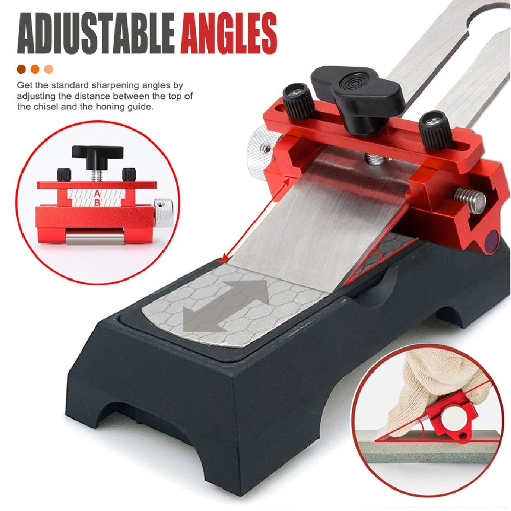 Honing Guide System Chisel Sharpening 400 And 1000 Grit Sharpening Stone Part