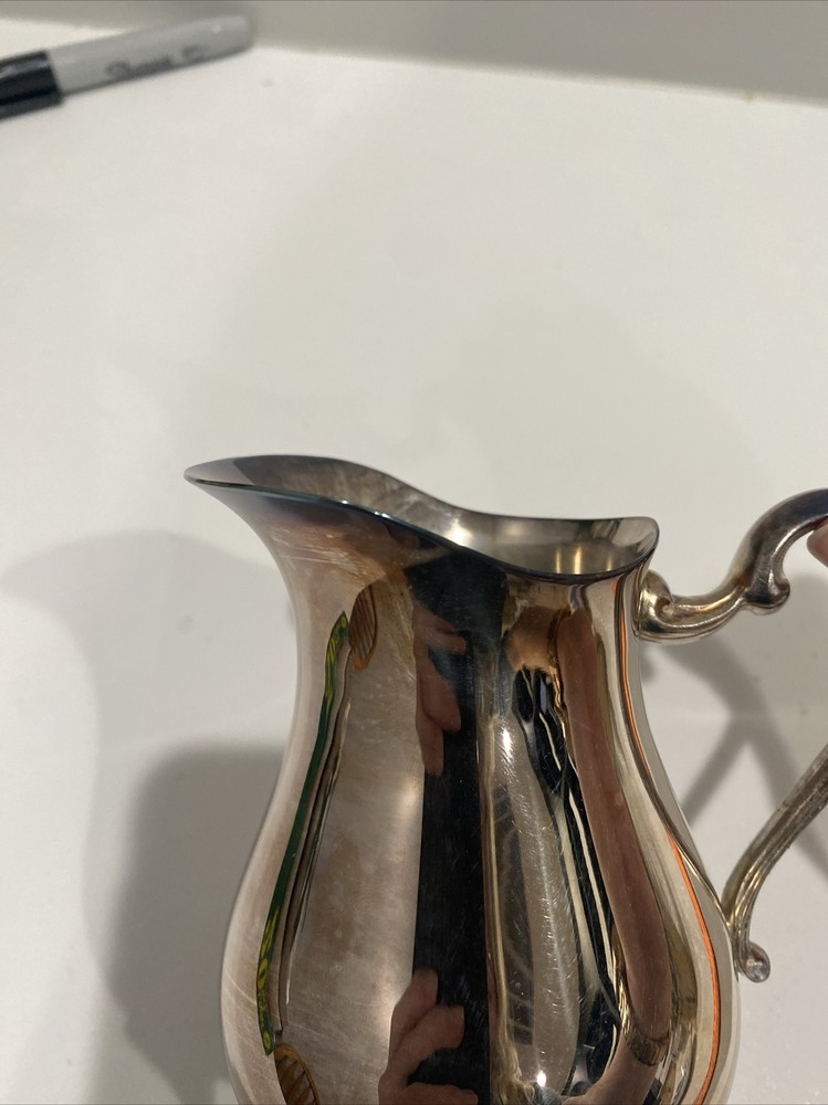 Vintage Silver Pitcher 5.5” Tall