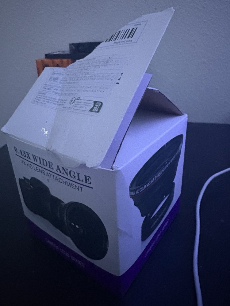0.43x Wide Angle 4K HD Lens Attachment