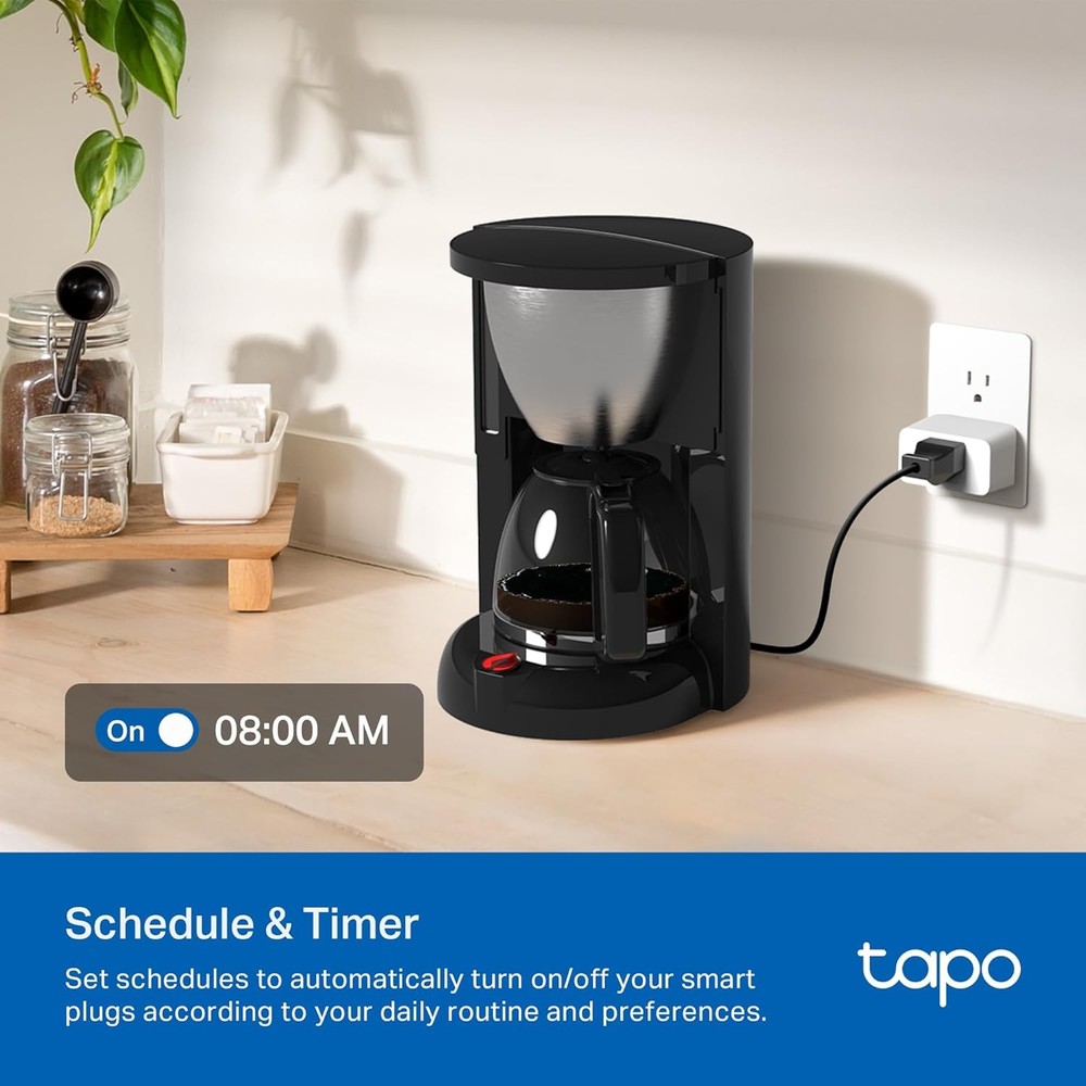 TP-Link Smart Plug Mini, Matter Compatible, Compatible with Alexa, Googl