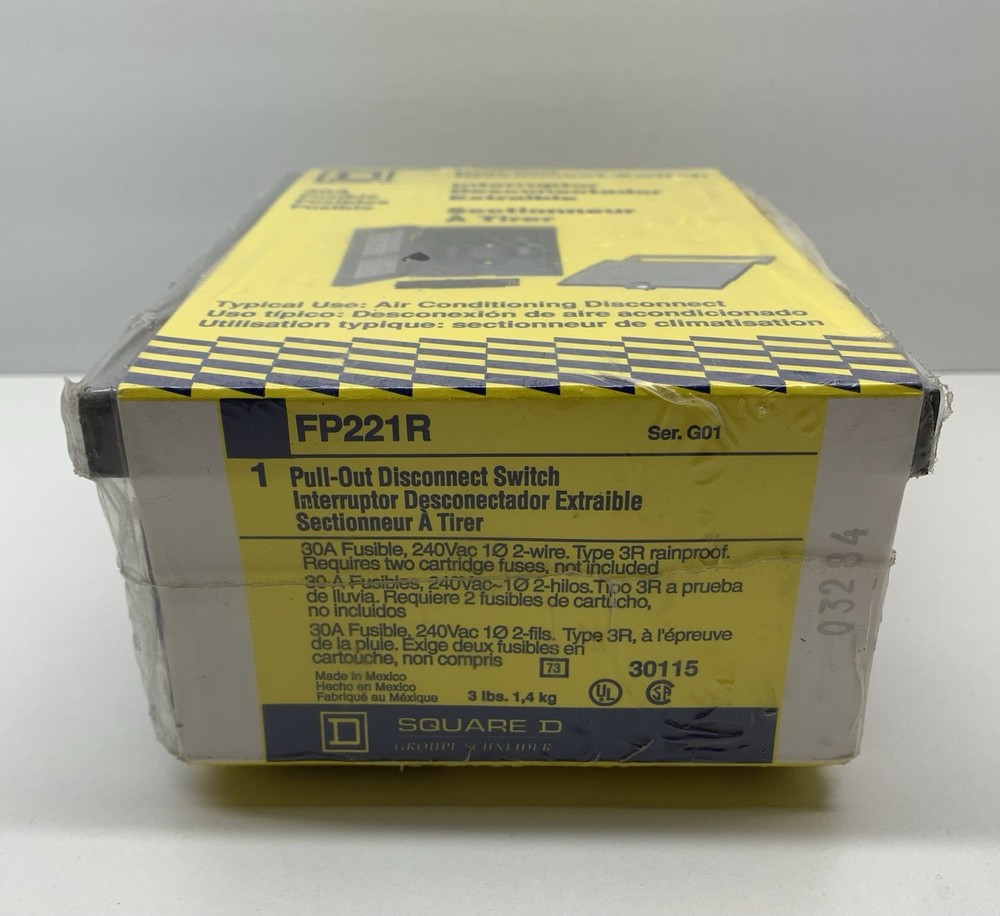 Square D 30A Pull Out Disconnect Switch FP221R