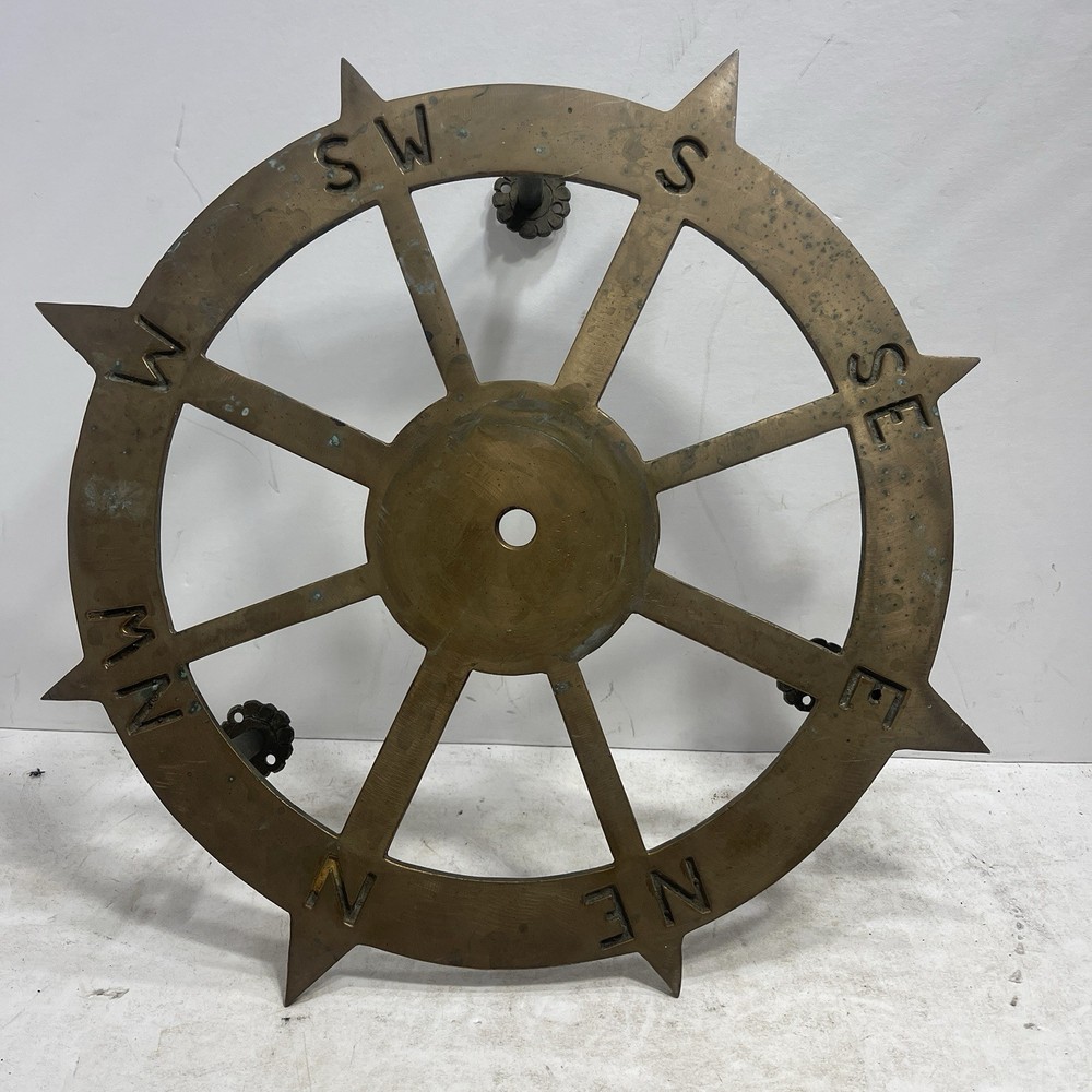 Vintage brass Compass Rose