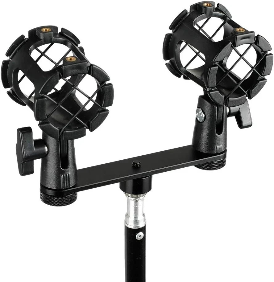 Double Microphone Mounts Bracket T-bar - 1958