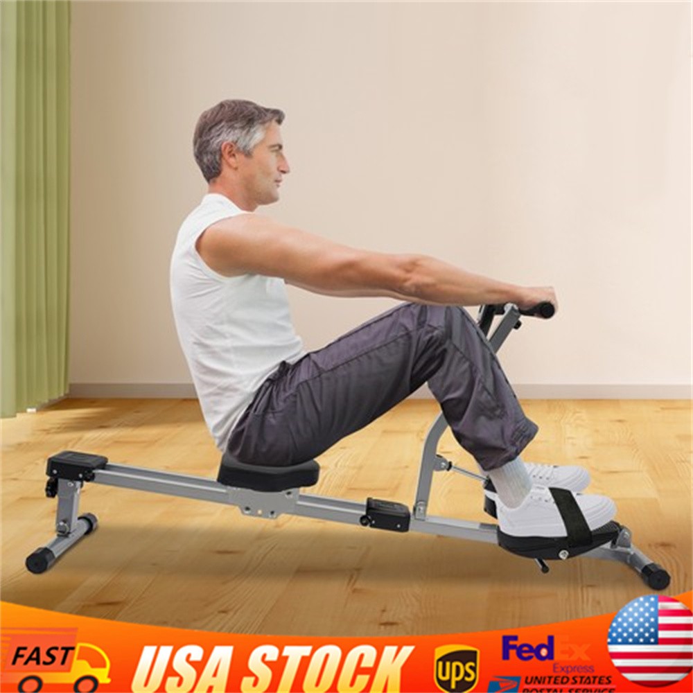 Rowing Foldable Rowing Exercise Machine Hydraulic Rowing Machine LED Meter HOT!