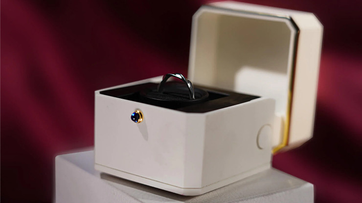 Magic Ring Box (White) by TCC Magic Mentalism Tricks