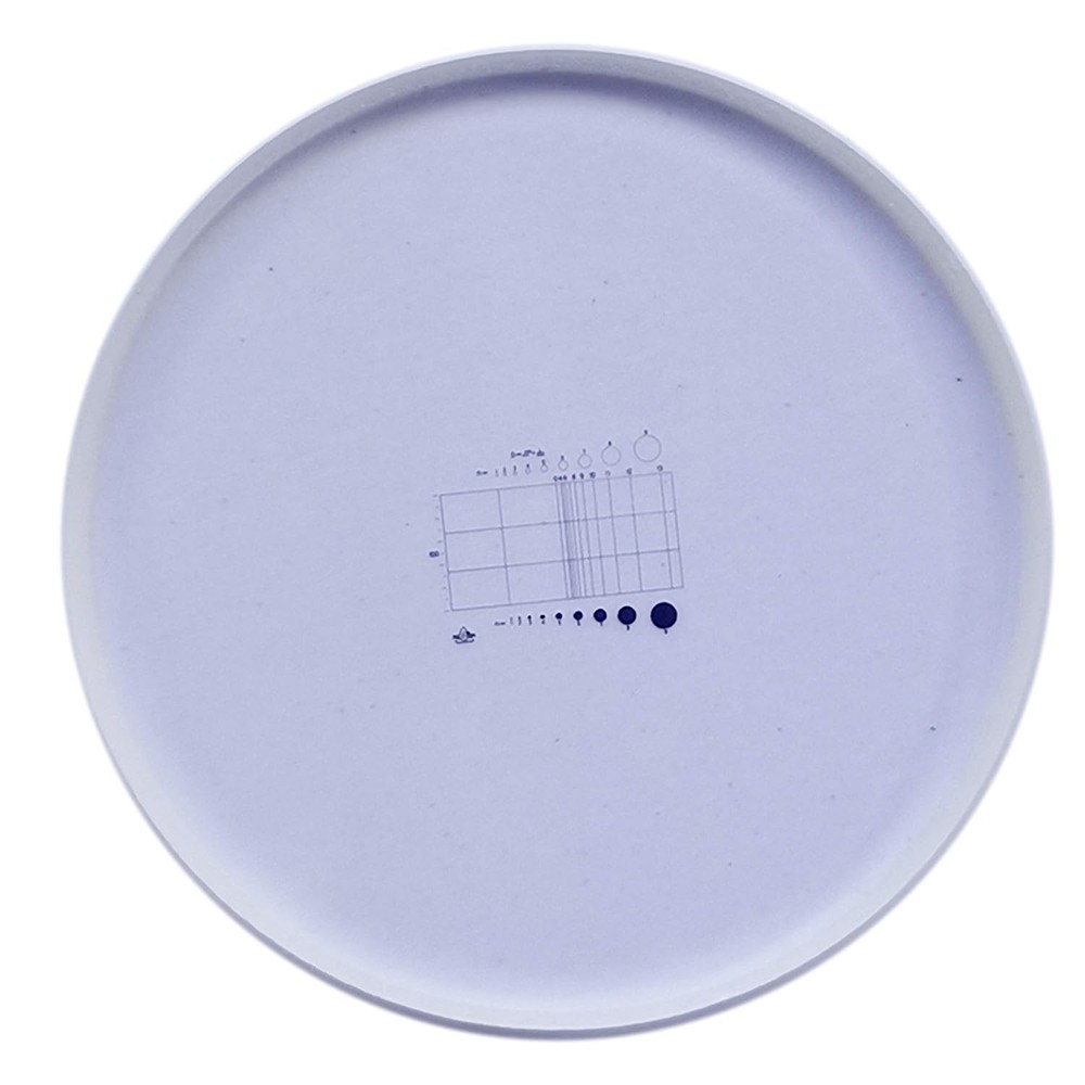 Microscope Eyepiece Micrometer Graticules Measuring Glass Off-White, Grey