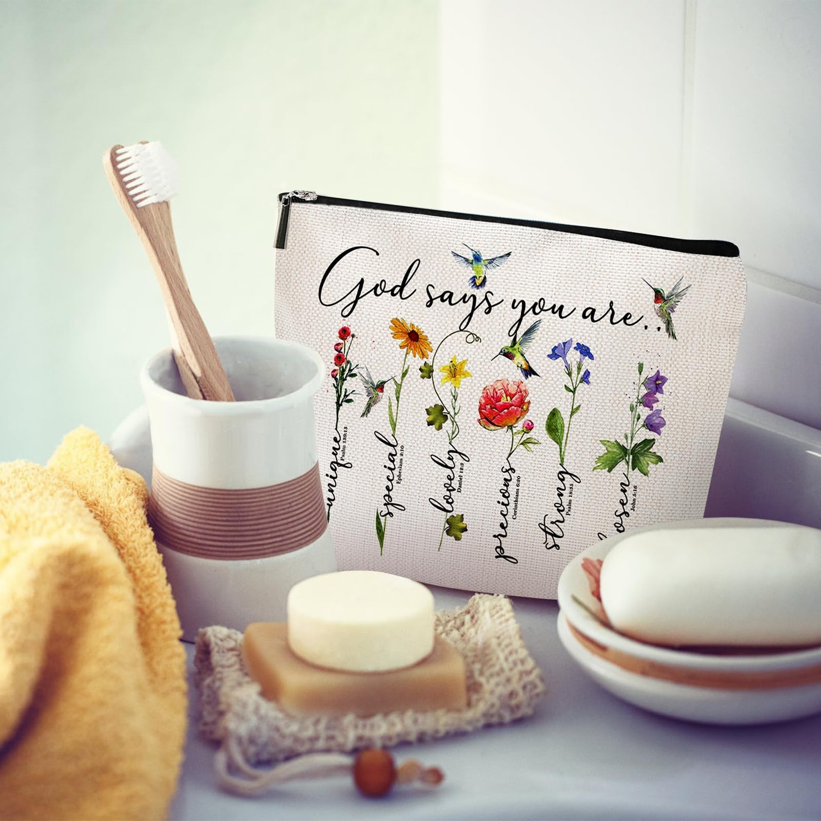 God Says You Are...Christian Gift for Women Inspirational Bible Verse Cosmeti...