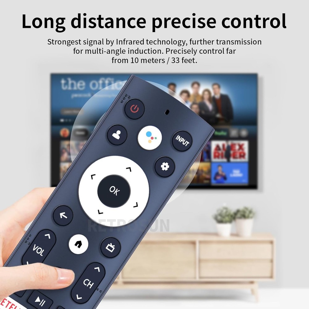 ERF3T90H Replacement Voice Remote Control Compatible for Hisense Android...